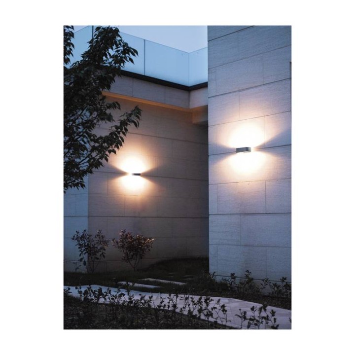 Apliques de Exterior RHIN IP54 LED 7W 448lm 3000K Antracita