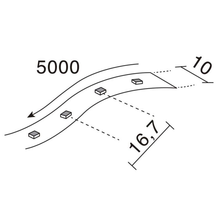 LED STRIP IN IP20 5m 4,8W 360lm 3000K  - 464A-L0124F-00