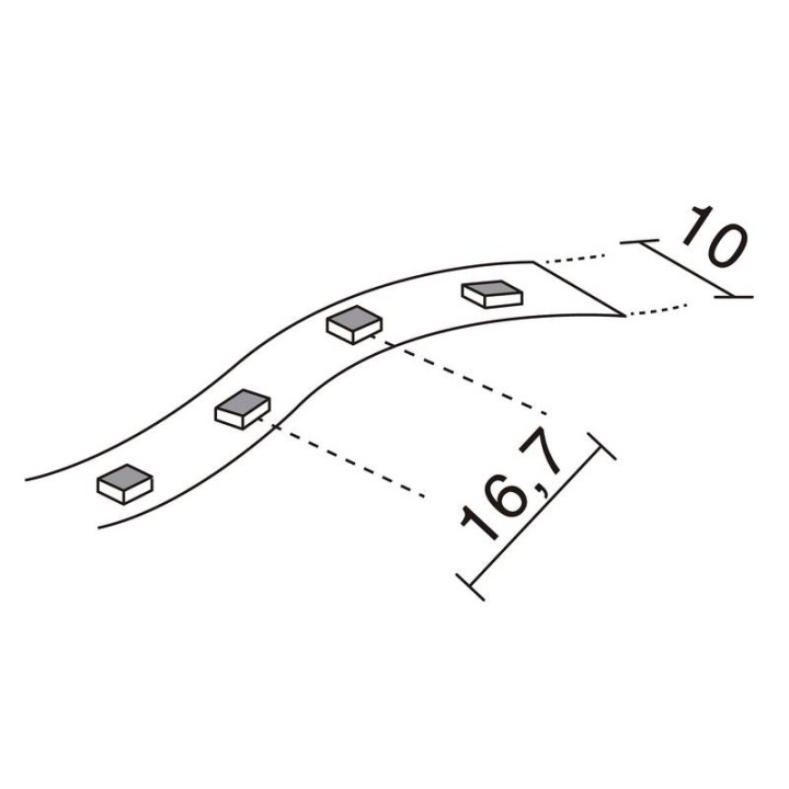 LED STRIP IN IP20 1m 14,4W 900lm 3000K  - 464B-L0115F-00