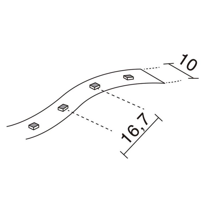 LED STRIP IN IP20 1m 4,8W 320lm 4000K  - 464B-L0205F-00