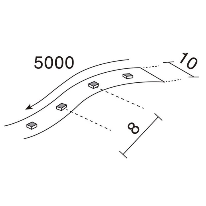 LED STRIP IN IP20 5m 14,4W 1200lm 3000K  - 464C-L0172F-00