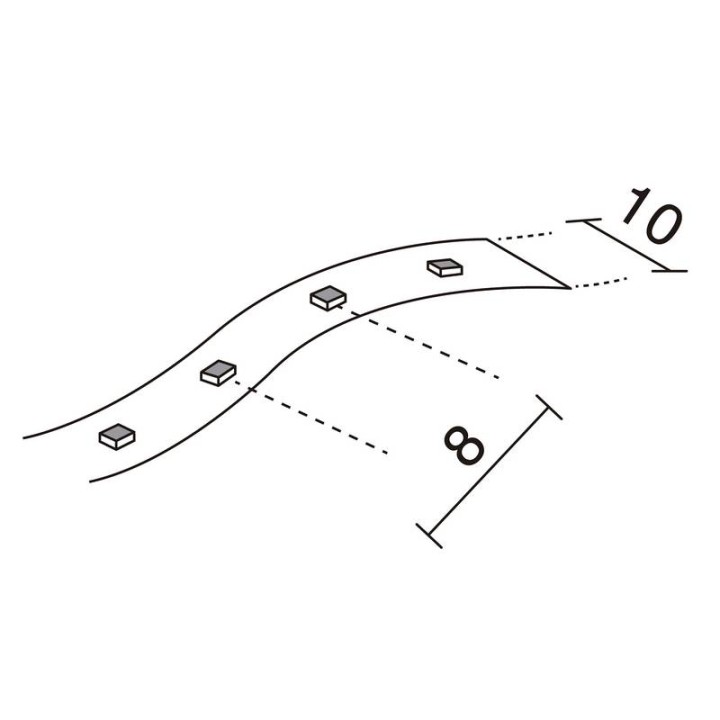 LED STRIP IN IP20 1m 14,4W 1200lm 3000K  - 464D-L0115F-00