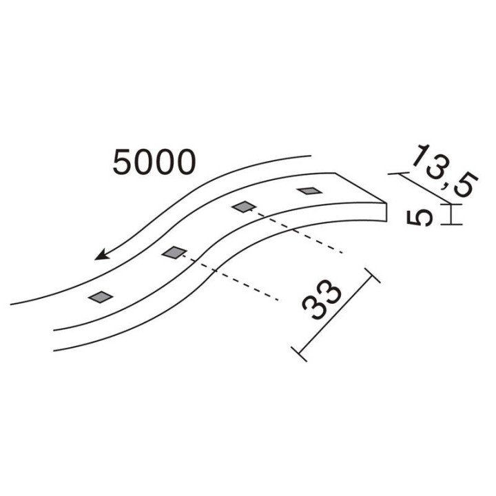 LED STRIP OUT IP65 5m 4,8W 310lm 4000K  - 465F-L0224F-29