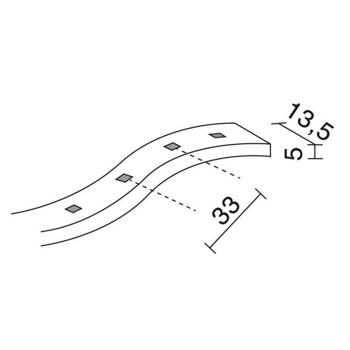 LED STRIP OUT IP65 1m 4,8W 310lm 3000K  - 465G-L0105F-29