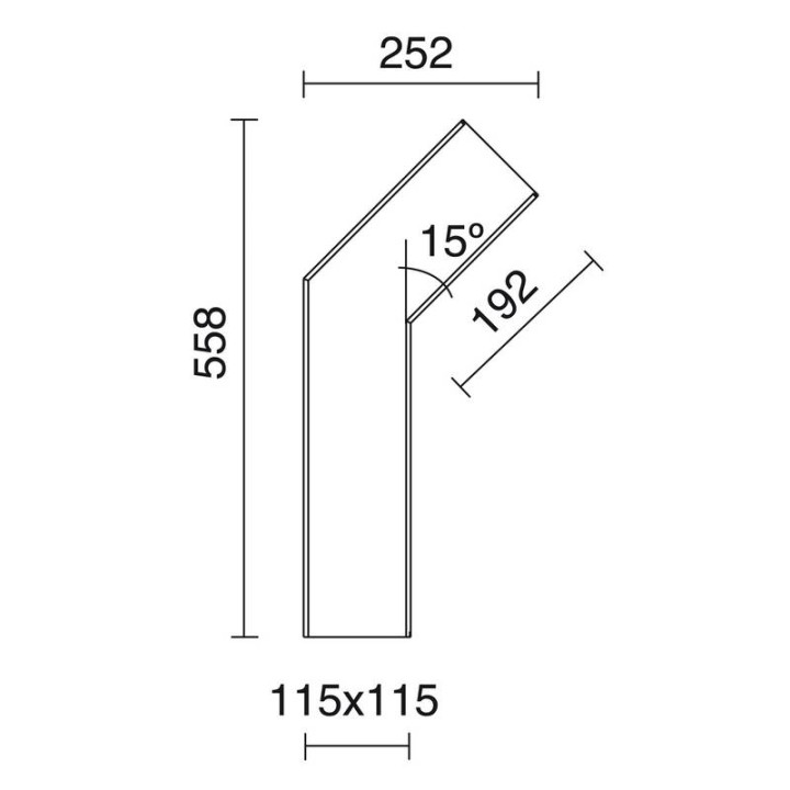 Baliza CLINA IP55 LED 5W 204lm 4000K Marrón Oxido CRISTHER 492A-L0105B-90