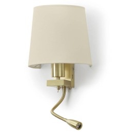 Aplique FIRENZE E27 max. 60W+LED3W 1int.2USB Oro mat EXO 507F-Y05X1B-46