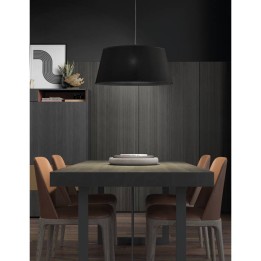 Lámpara colgante FIRENZE IP20 E27 crom+beige EXO 507G-G05X1A-09