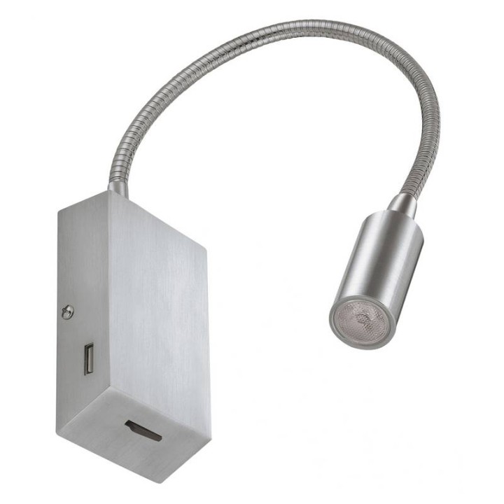 Aplique LEIDEN 2USB IP20LED3W240lm3000K NiSat EXO 517E-L0103B-35