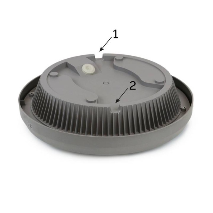 Apliques de Exterior AELIS IP65 LED 13W 1050lm 4K Gris
