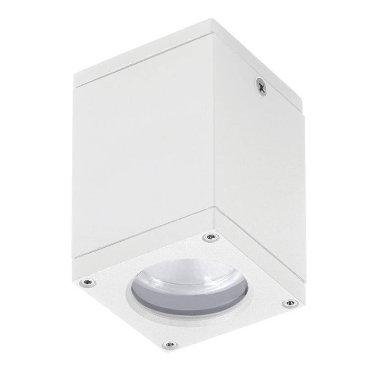 Plafón de exterior CUB IP54 GU10 max. 4,5W Blanco DOPO 555E-G21X1A-01