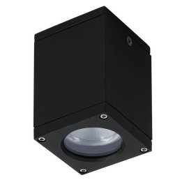 Plafón de exterior CUB IP54 GU10 max. 4,5W Negro DOPO 555E-G21X1A-02