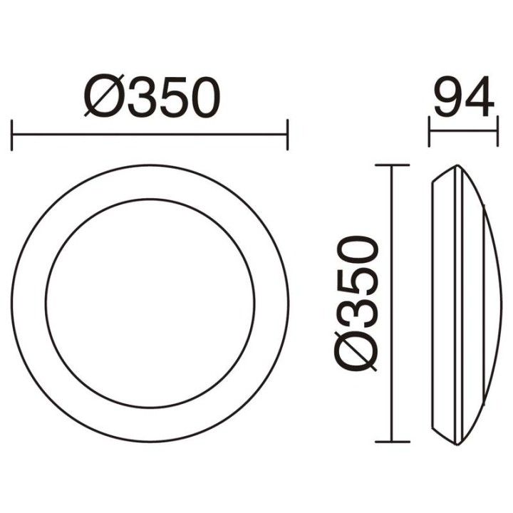 Apliques de Exterior PIRO IP66 GX53 35cm Blanco