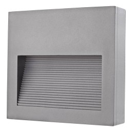 Aplique de Exterior asimétrico SLIM IP65 LED 3W 389lm 4000K Gris CRISTHER 580A-L0204B-03