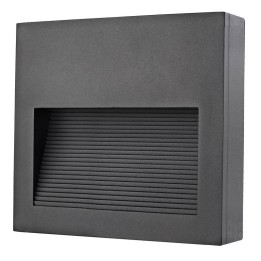 Aplique de Exterior asimétrico SLIM IP65 LED 9W 1167lm 4000K Antracita CRISTHER 580B-L0210B-04