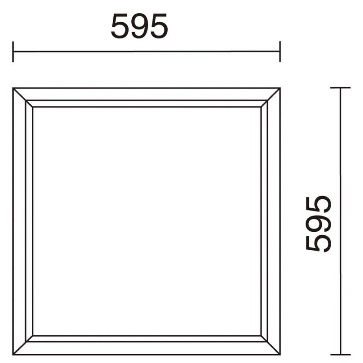 Panel de LED HIMMEL 40W 3000K 3200lm bl  - 583A-L0140B-01
