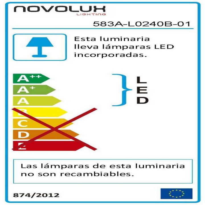 Panel de LED HIMMEL 40W 4000K 3200lm bl  - 583A-L0240B-01