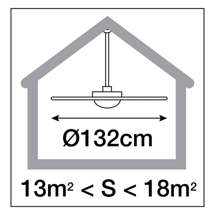 Ventilador de techo Marinada blanco EXO 635A-WL58B-01