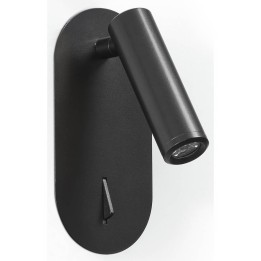 Aplique DIRK IP20 LED 3W 200lm 3000K Negro EXO 704B-L0103B-02