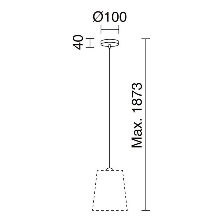 Lámpara colgante A TU ESTILO IP20 E27 cromo+gris EXO 716A-G05X1A-03
