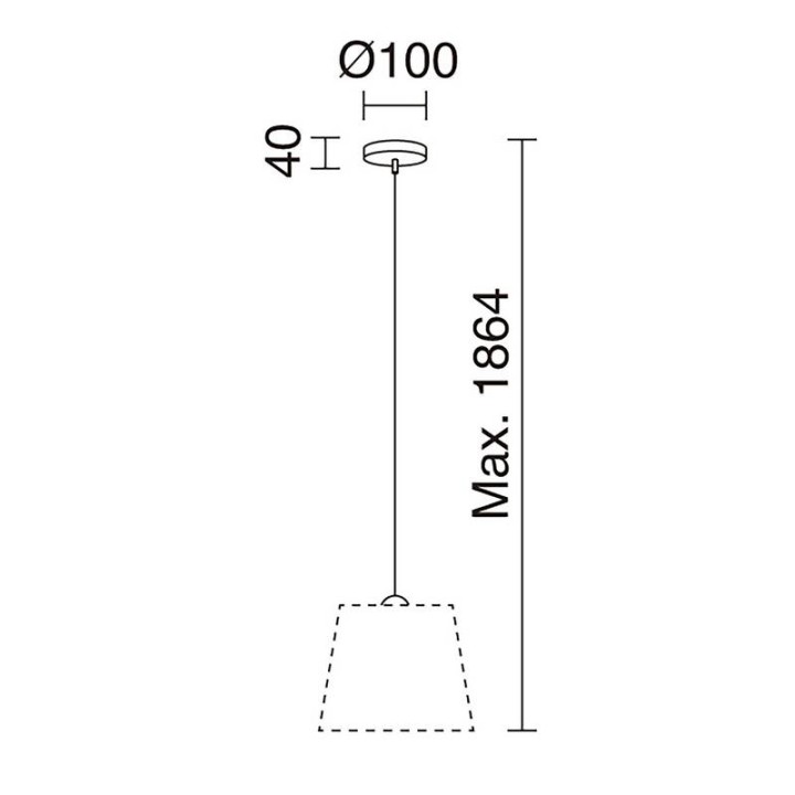 Lámpara colgante A TU ESTILO IP20 E27 cromo+gris EXO 716A-G05X1A-03
