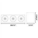 Superficie CARME IP44 LED 25W 1750lm 3000K Blanco INDELUZ 731A-L3125B-01