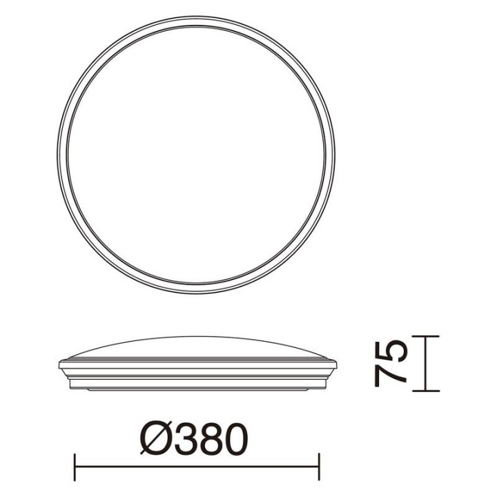 Superficie CARME IP44 LED 27.5W 3000/4000/6000K Blanco INDELUZ 731C-L4130B-01