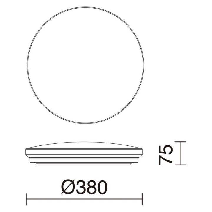 Superficie CARME IP44 LED 27,5W 3000/4000/6000K Matizado INDELUZ 731E-L4130B-28