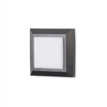 SILVER Lámpara empotrable PUSH LED 8W 3000K 620LM Bl INDELUZ 737A-L31R1B-01