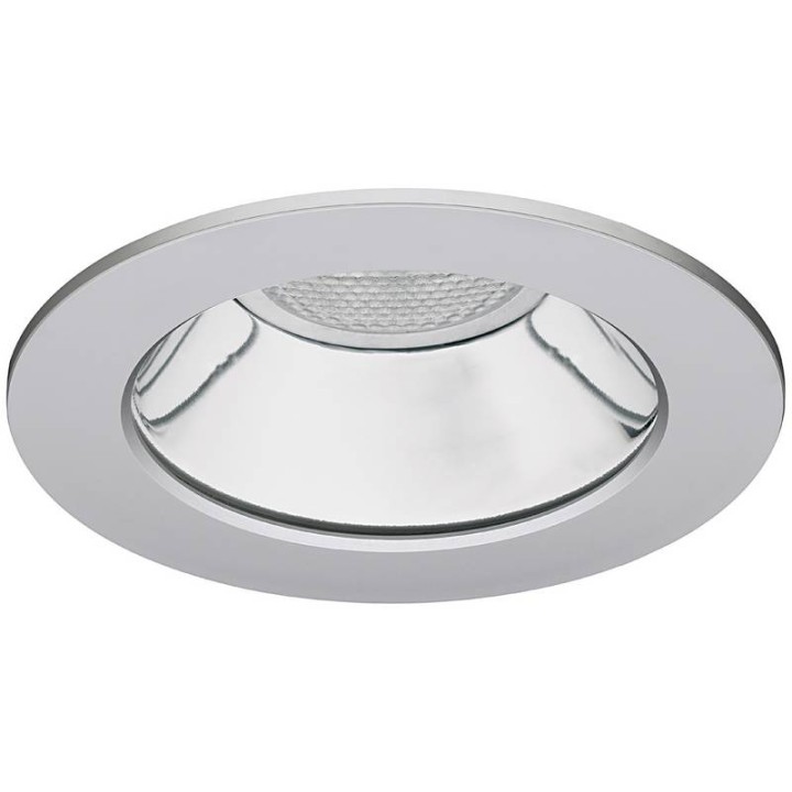SILVER Lámpara empotrable PUSH LED 8W 3000K 620LM Gr INDELUZ 737A-L31R1B-03