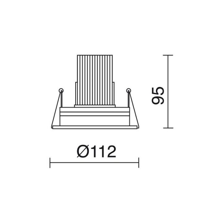 SILVER Empotrable LED 8W 4000K 620LM Bl INDELUZ 737A-L3308B-01