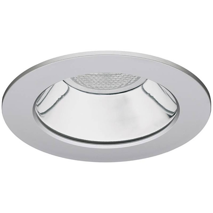 SILVER Lámpara empotrable PUSH LED 8W 4000K 620LM Gr INDELUZ 737A-L33R1B-03