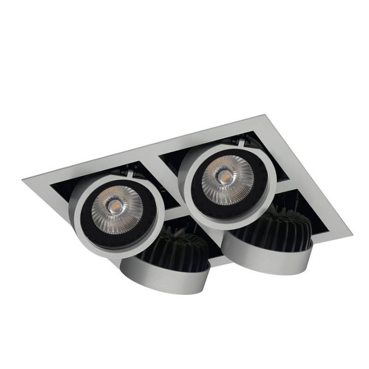 ATOLON mod LED AR111 1x15W GU10 230V Gris INDELUZ 738F-G21X1B-03