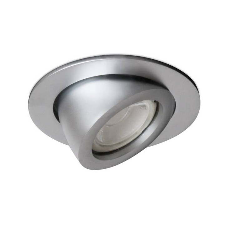 MINI LUNA Lámpara empotrable basculante 45ºQR.CBC 50W Cro Mat INDELUZ 741A-G23X1D-45
