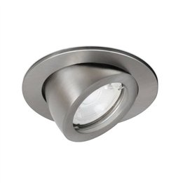 MINI LUNA Lámpara empotrable basculante 45ºQR.CBC 50W Ni Mat INDELUZ 741A-G23X1D-48