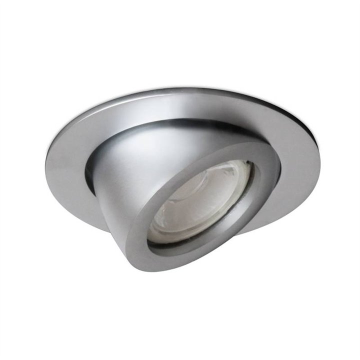 MINI LUNA Lámpara empotrable basculante 45º QPAR16 50W Cr Mat INDELUZ 741A-G42X1B-45
