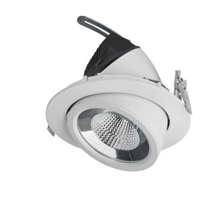 MINI LUNA Lámpara empotrable basculante LED38W 2800lm3000K Bl INDELUZ 741E-L3138B-01