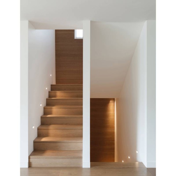 KARI Lámpara empotrable cuad ASIM LED Azul 230V Anod INDELUZ 745C-L1001B-39