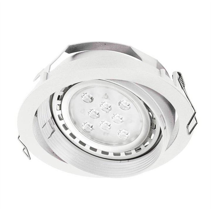 HELENE Lámpara empotrable basculante QR-LP 111 65W G53 Bla INDELUZ 746B-G18X1E-01