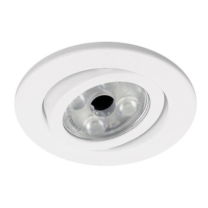 KOS Lámpara empotrable basc D.105mm QPAR16 max50W Bl INDELUZ 749B-G42X1B-01