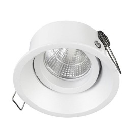 LEDA Lámpara empotrable basculante 10º antidesl.50W GU5,3 Bl INDELUZ 752A-G23X1D-01