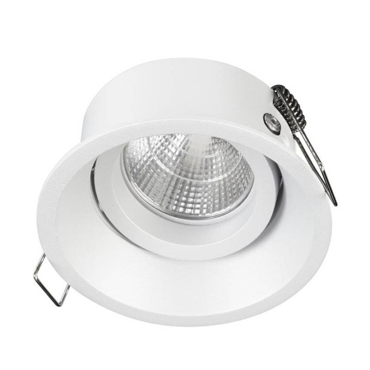 LEDA Lámpara empotrable basculante 10º antidesl.50W GU5,3 Bl INDELUZ 752A-G23X1D-01