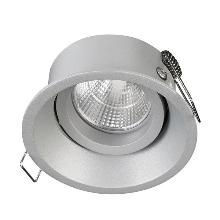 LEDA Lámpara empotrable basculante antidesl.QPAR16 50W Gr INDELUZ 752A-G42X1B-03