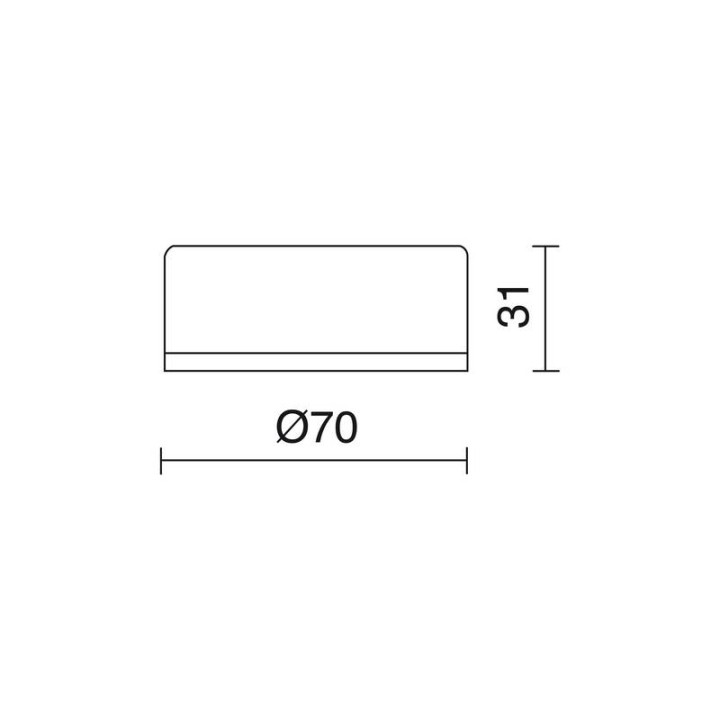IBIZA Lámpara de superficie 3,2W SMD LED driver incl. Ng INDELUZ 753B-L3202B-02