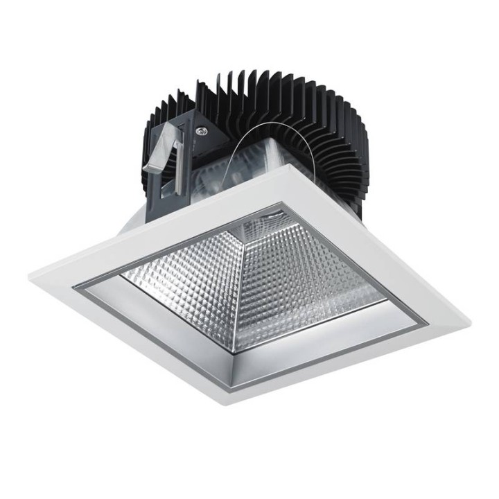 PANDORA Downlight Cuad LED 4000K 1100Lm IP44 Bl INDELUZ 758D-L3315B-01