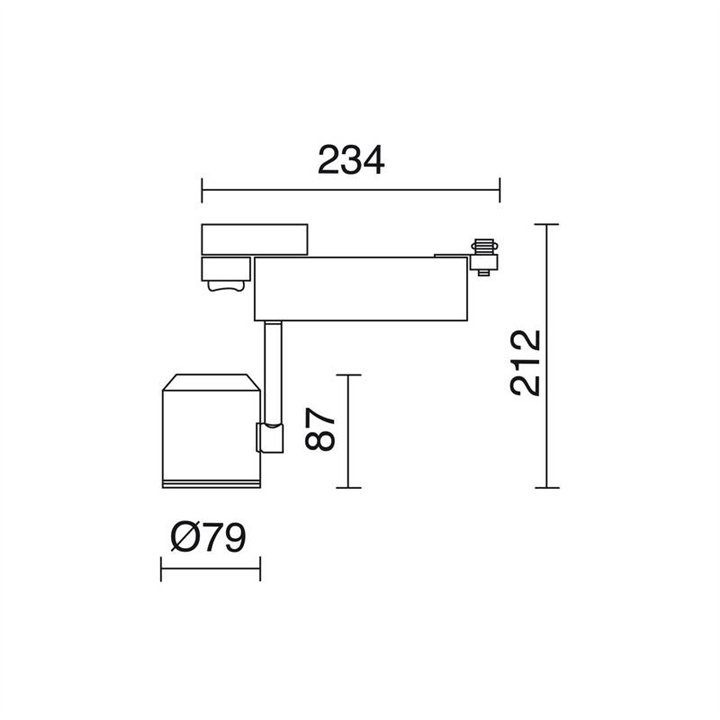 PROTEUS Proyector Carril LED 3000K 1000Lm Bl. INDELUZ 774C-L3115B-01