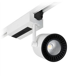 PROTEUS Proyector Carril LED 3000K 2800Lm Bl INDELUZ 774D-L3138B-01