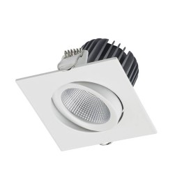 NIX LC Lámpara empotrable basculante LED 680Lm 3000KPUSH Bl INDELUZ 780H-L31R1B-01