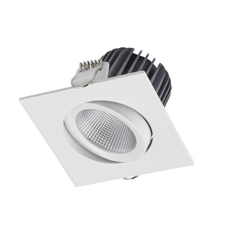 NIX LC Lámpara empotrable basculante LED 680Lm 3000KPUSH Bl INDELUZ 780H-L31R1B-01