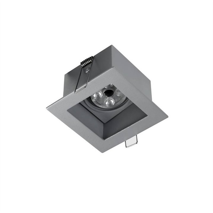 JANUS LC Lámpara empotrable basculante antid.QPAR16 max50W Gr INDELUZ 782A-G42X1B-03