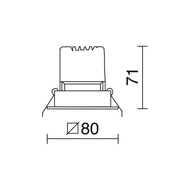 KORE LC Empot.Orientable LED 620Lm 3K Bl INDELUZ 784A-L3108B-01